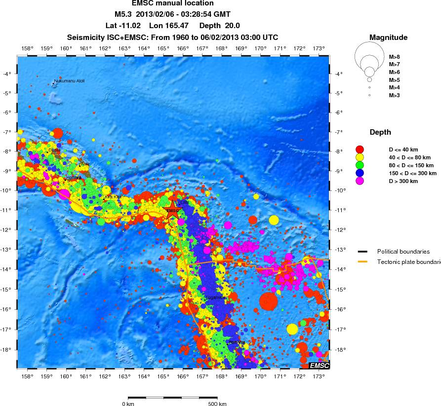 wide historical seismicity