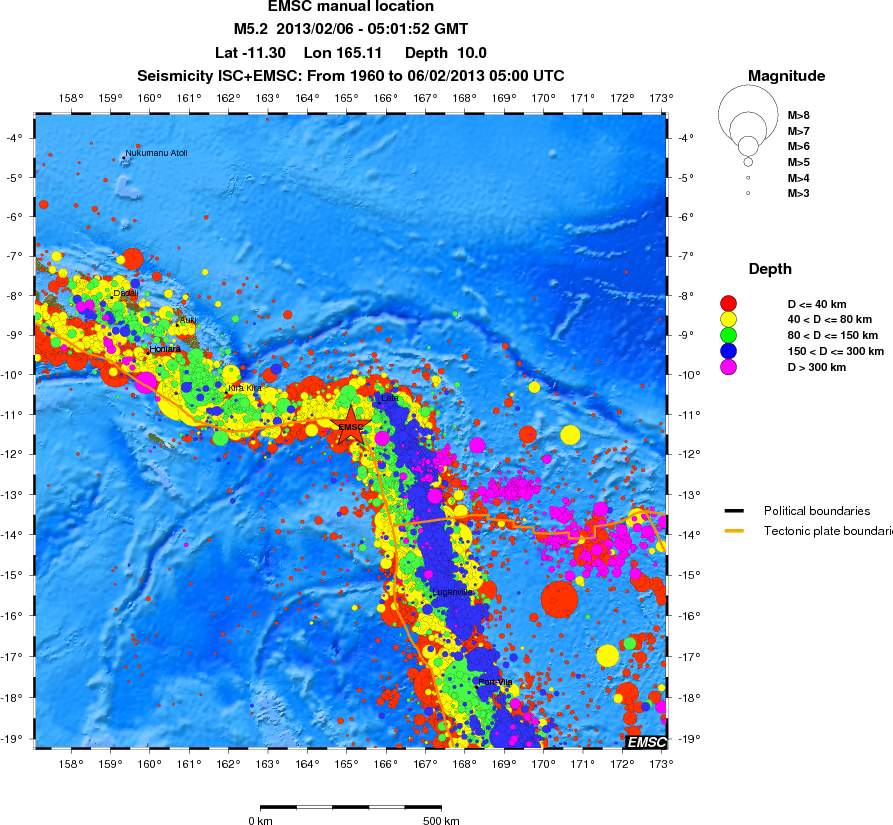 wide historical seismicity