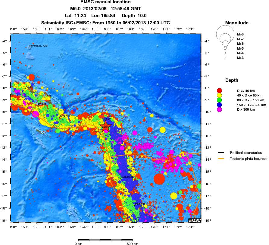 wide historical seismicity
