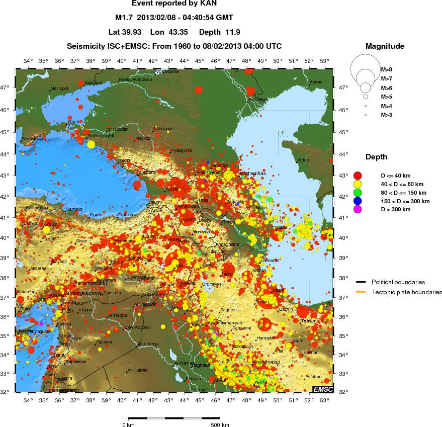 wide historical seismicity