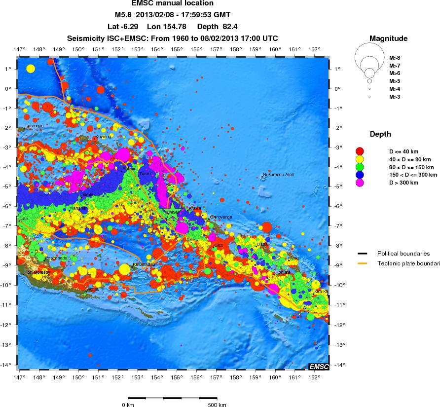 wide historical seismicity