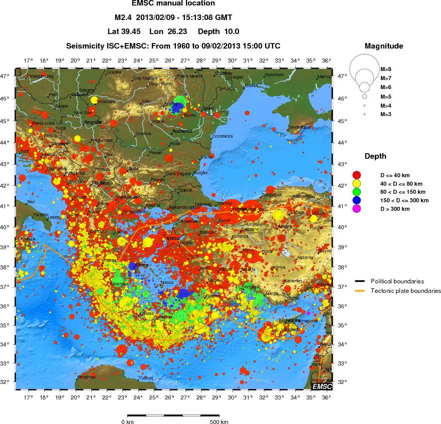 wide historical seismicity