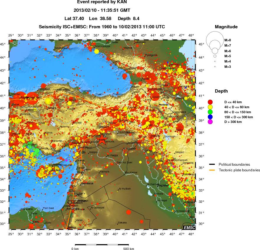 wide historical seismicity