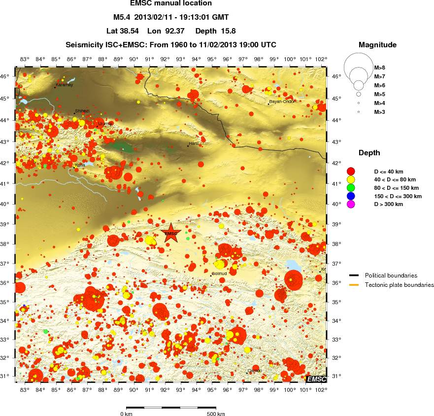 wide historical seismicity