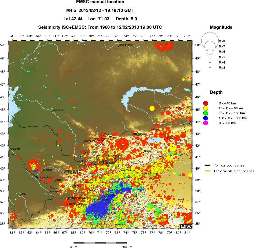 wide historical seismicity