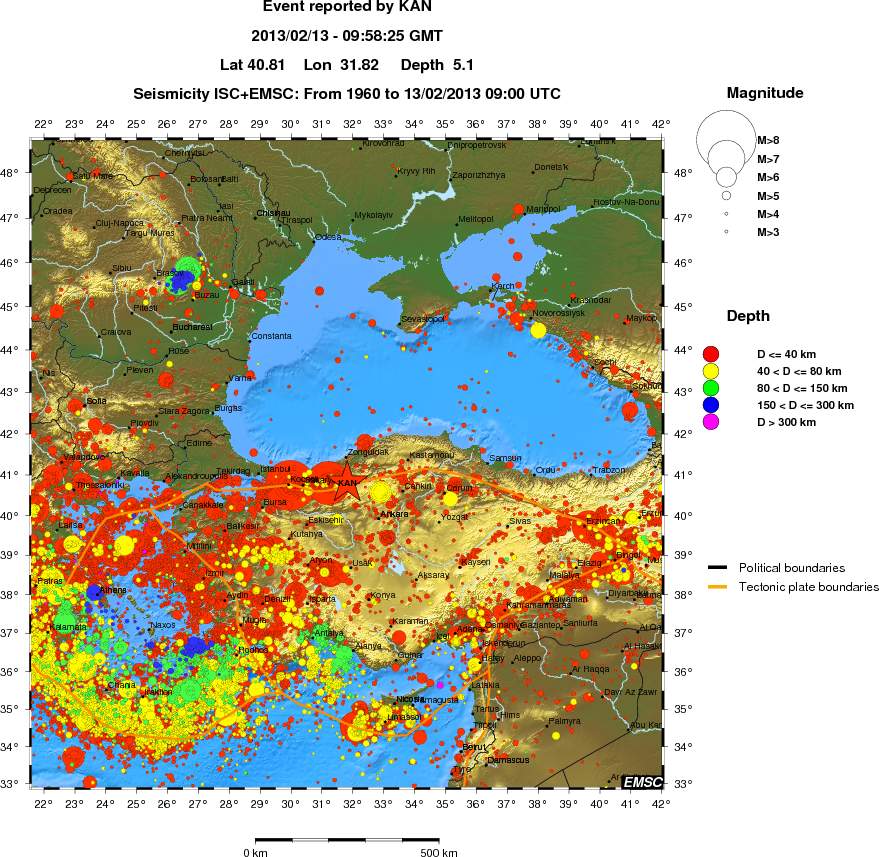 wide historical seismicity