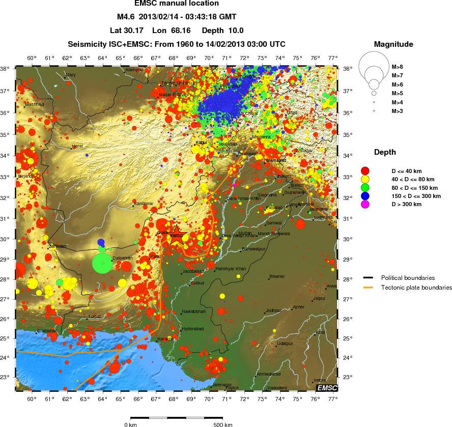 wide historical seismicity
