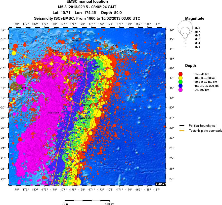 wide historical seismicity
