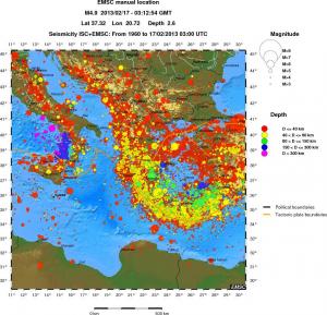 wide historical seismicity