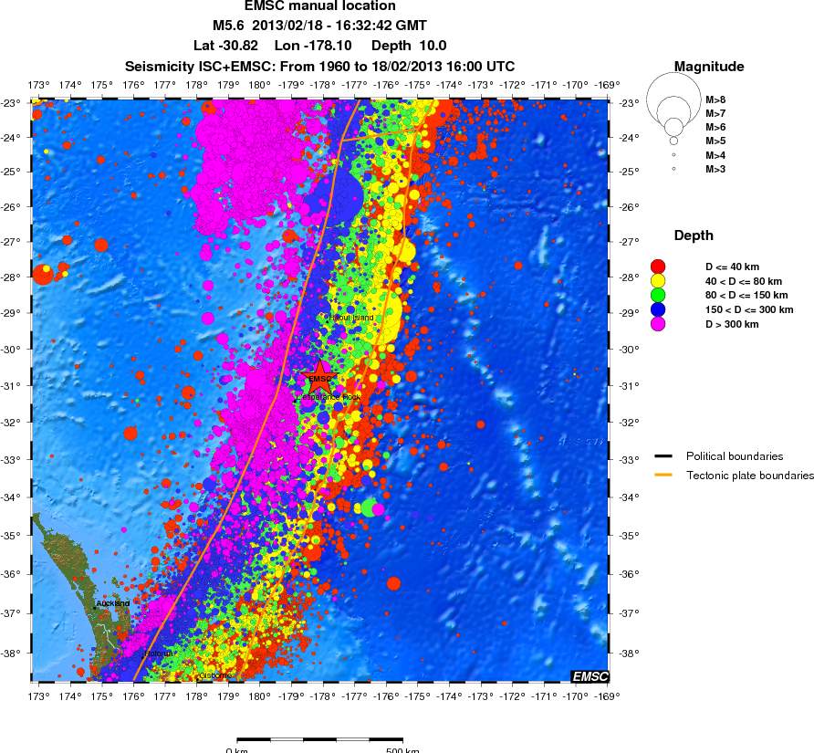wide historical seismicity