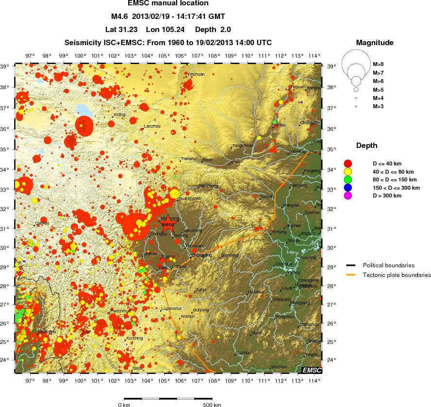 wide historical seismicity