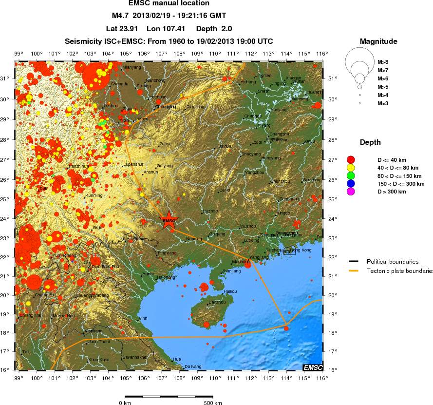 wide historical seismicity