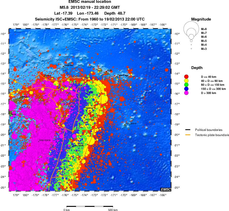 wide historical seismicity