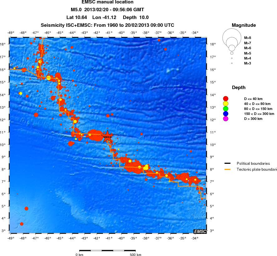 wide historical seismicity