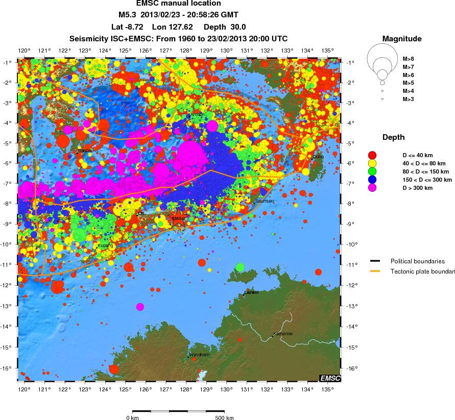 wide historical seismicity