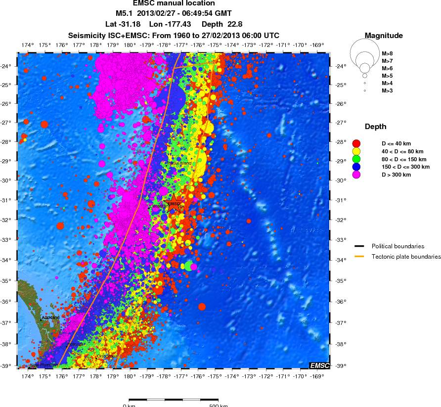wide historical seismicity