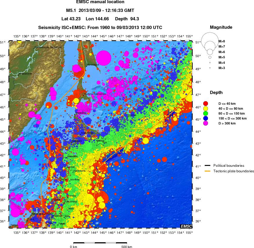 wide historical seismicity