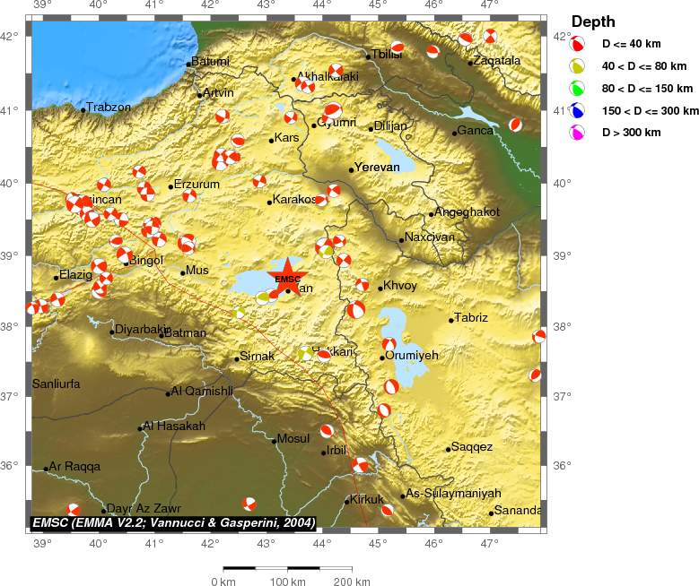 Regional moment Tensor
