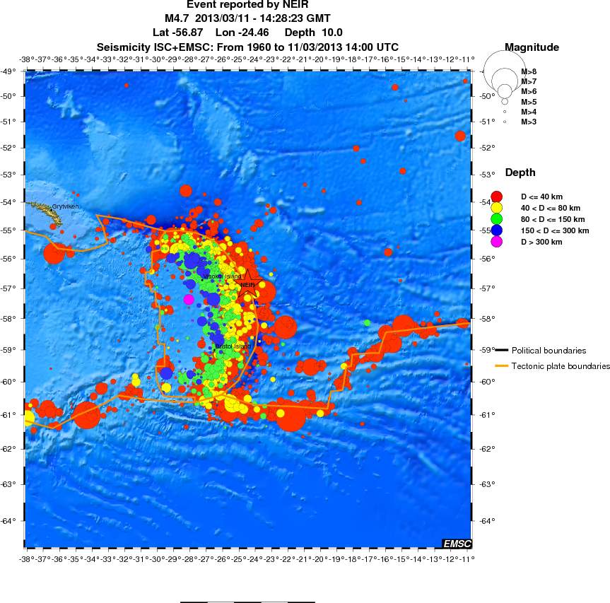 wide historical seismicity