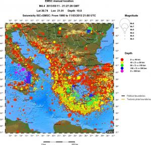 wide historical seismicity