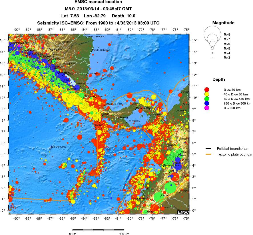 wide historical seismicity