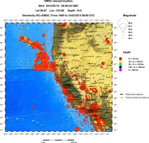 wide historical seismicity