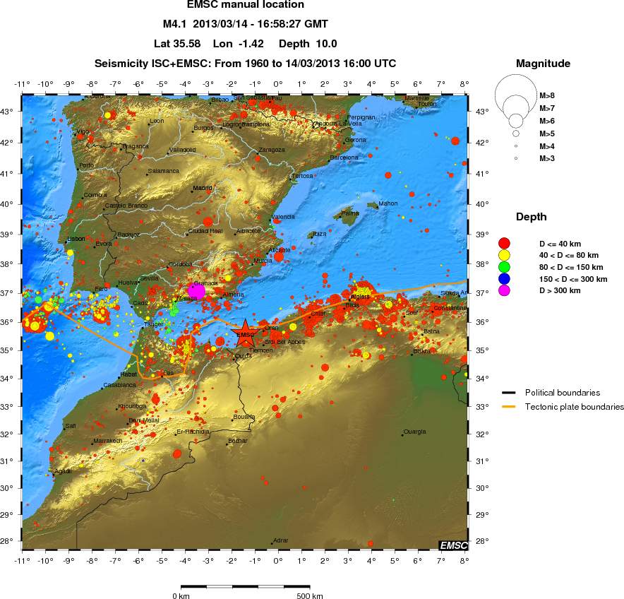 wide historical seismicity