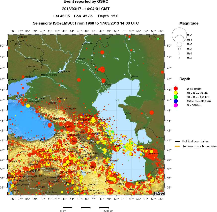 wide historical seismicity