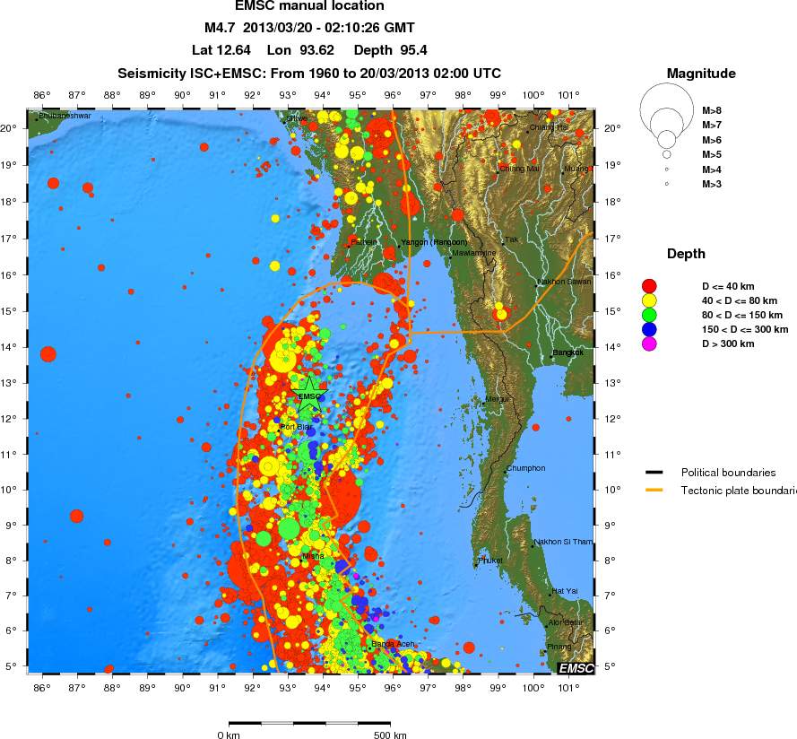 wide historical seismicity