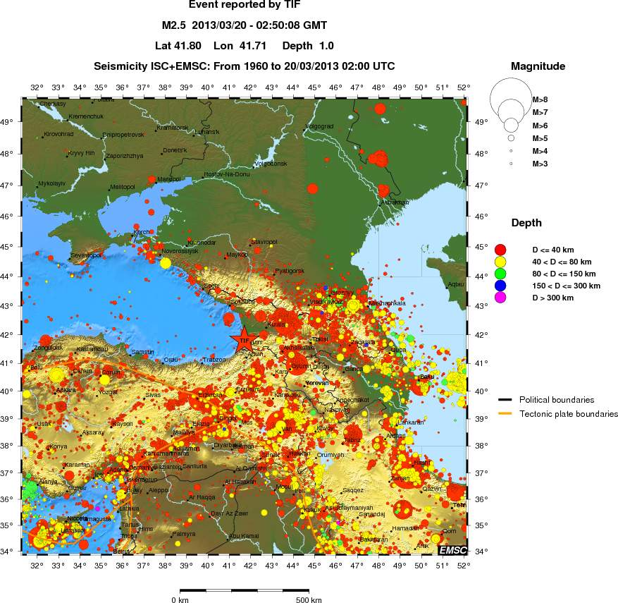 wide historical seismicity