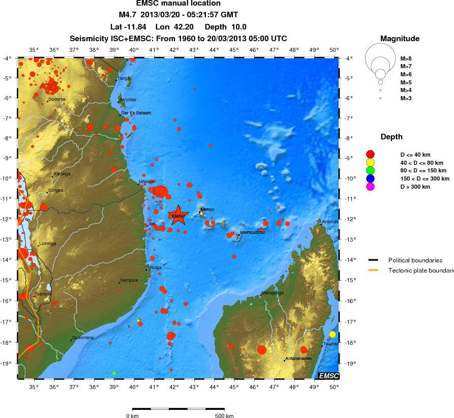 wide historical seismicity