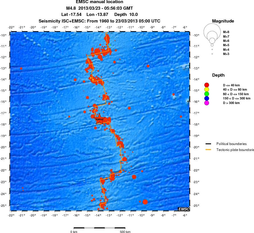 wide historical seismicity