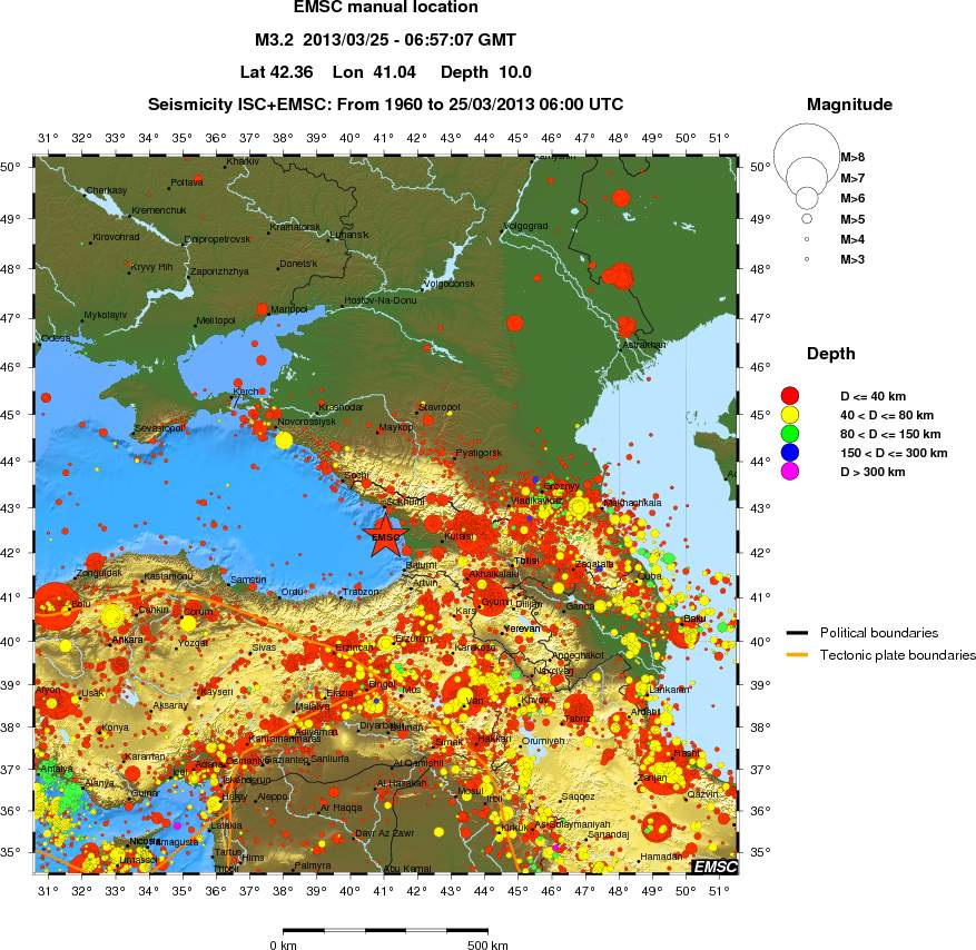 wide historical seismicity