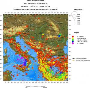 wide historical seismicity