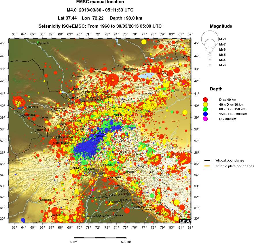 wide historical seismicity