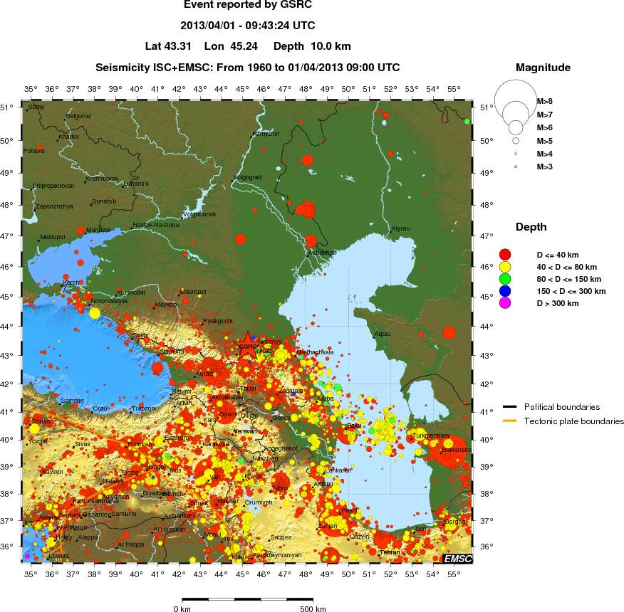 wide historical seismicity