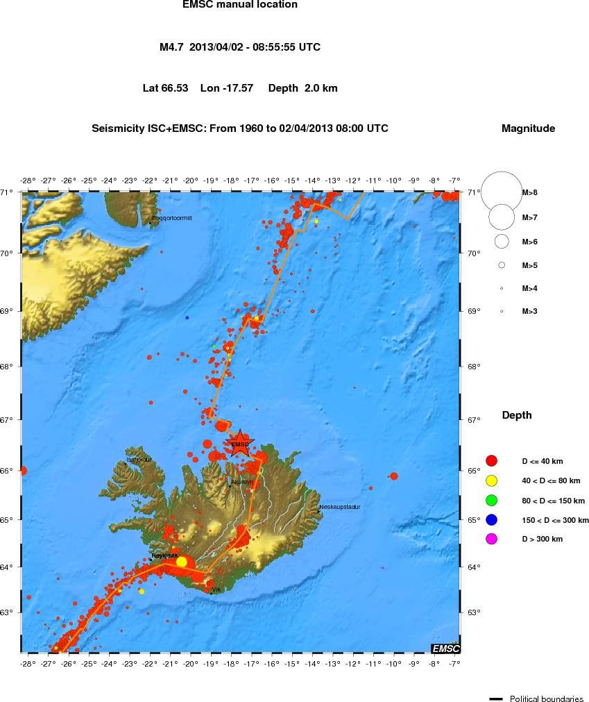 wide historical seismicity