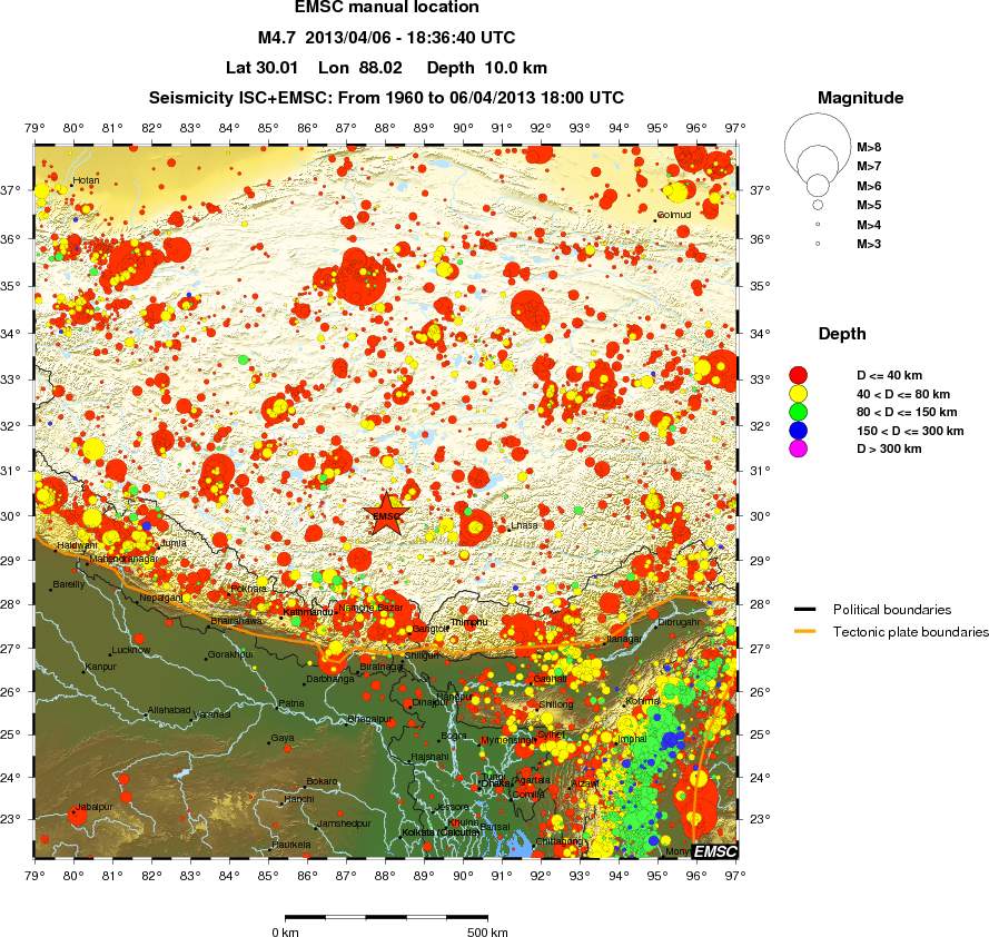 wide historical seismicity