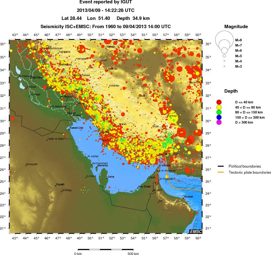 wide historical seismicity