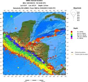 wide historical seismicity