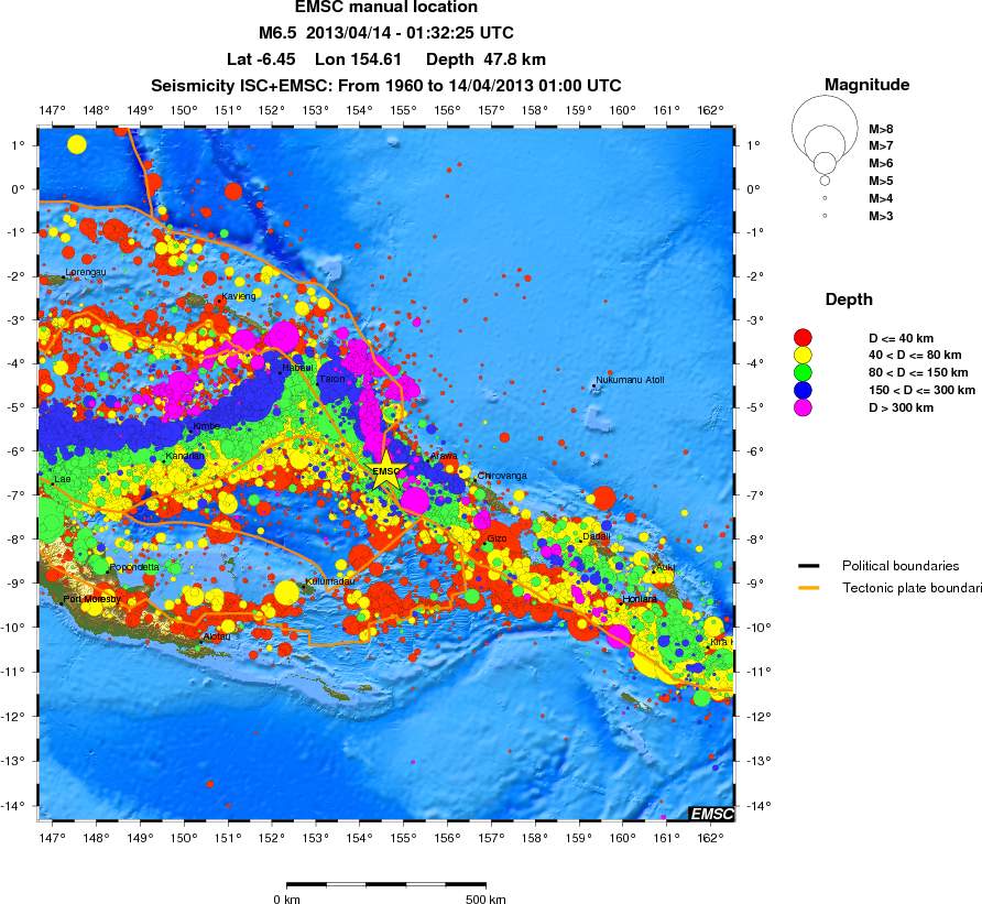 wide historical seismicity