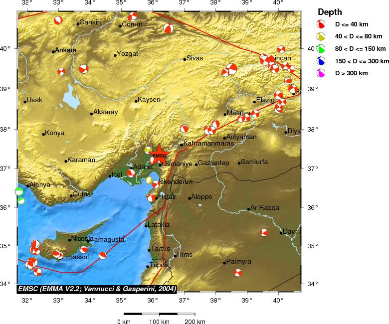 Regional moment Tensor
