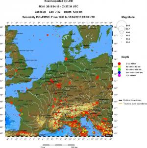 wide historical seismicity