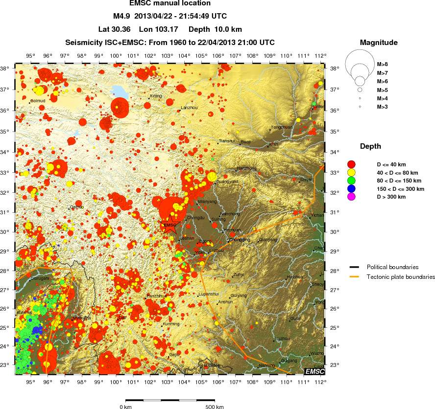wide historical seismicity