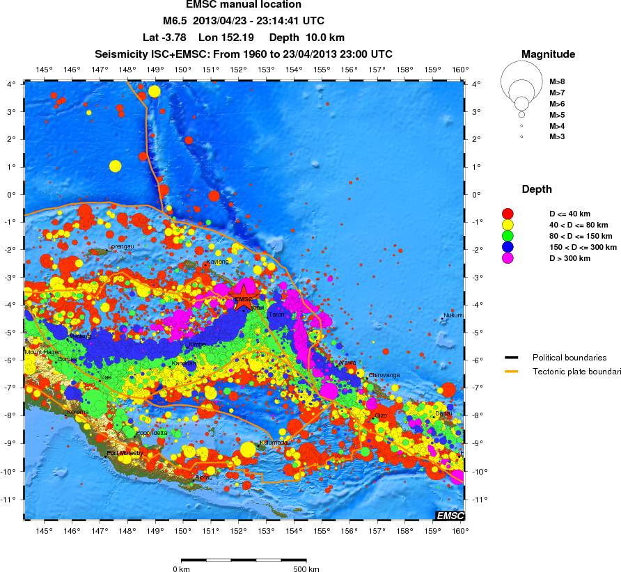 wide historical seismicity
