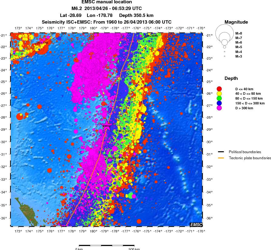 wide historical seismicity