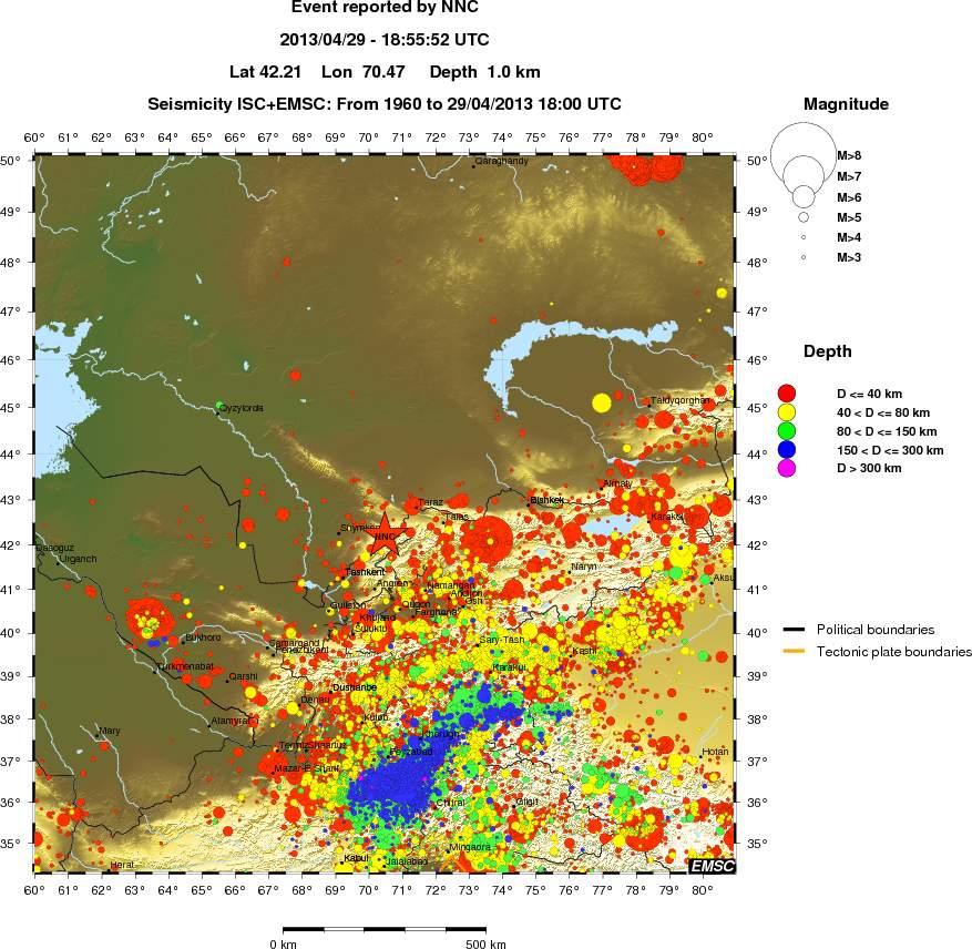 wide historical seismicity
