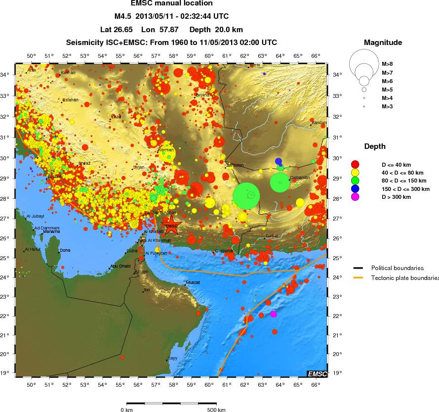 wide historical seismicity