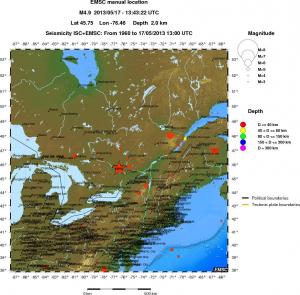 wide historical seismicity