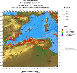 wide historical seismicity